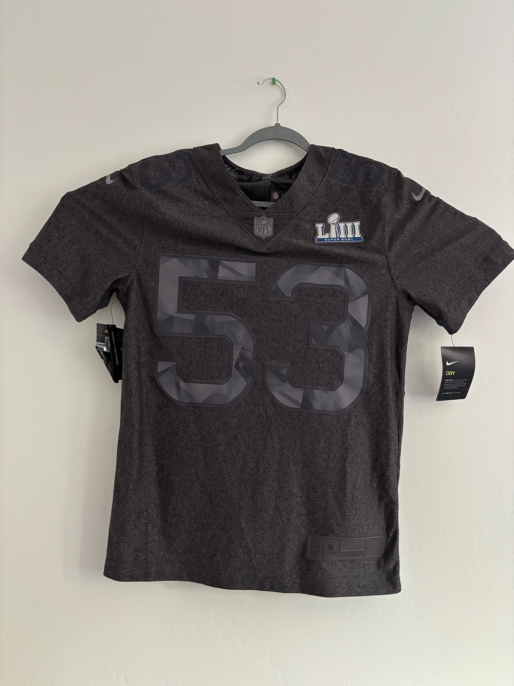 Nike Super Bowl 53 LIII Dri Fit  Limited Edition Jersey Small AH0708-086 NWT